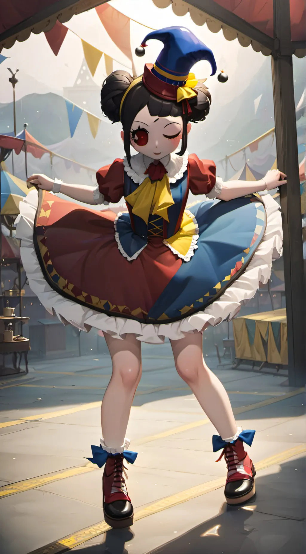 ai character: Pomni background