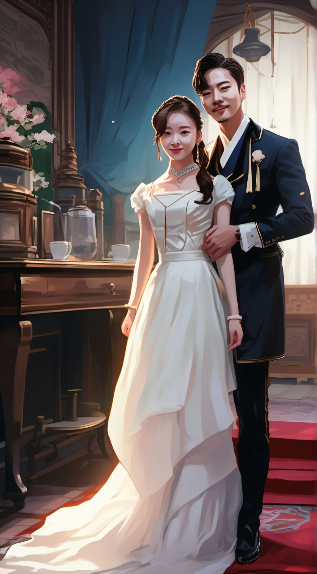 ai character: ok I just got home background