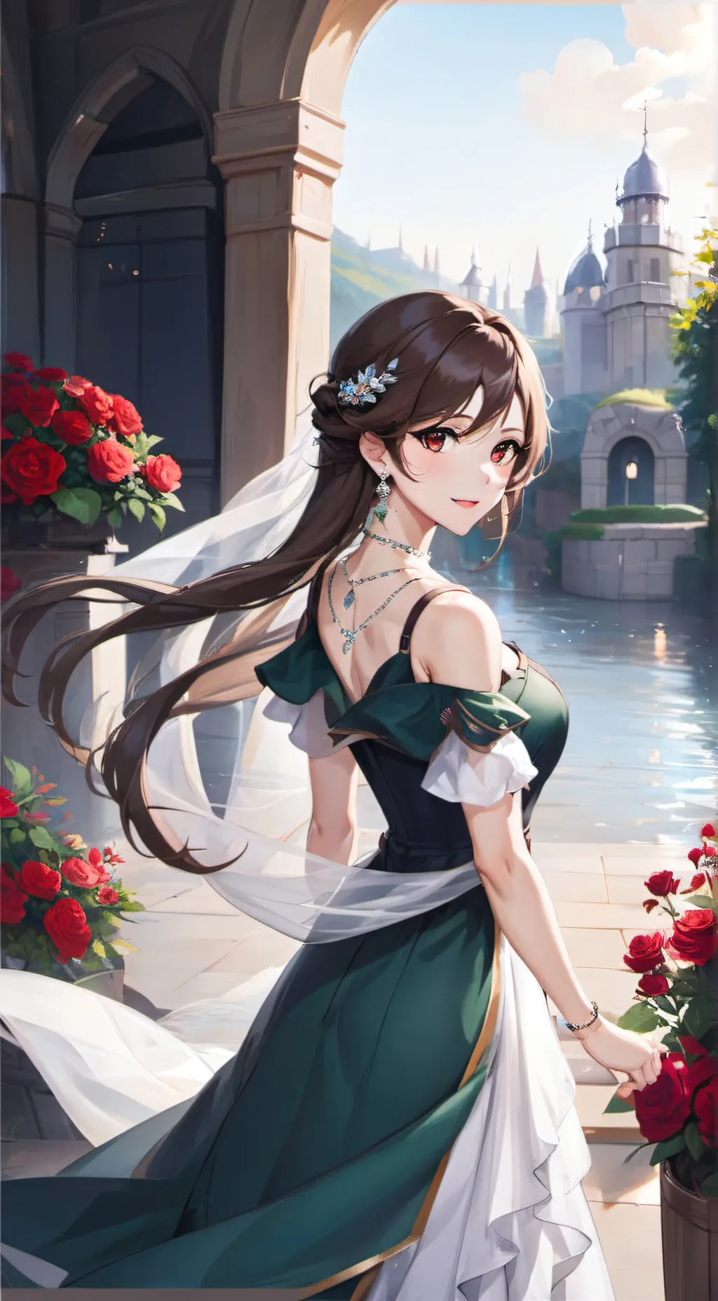ai character: emeralda background