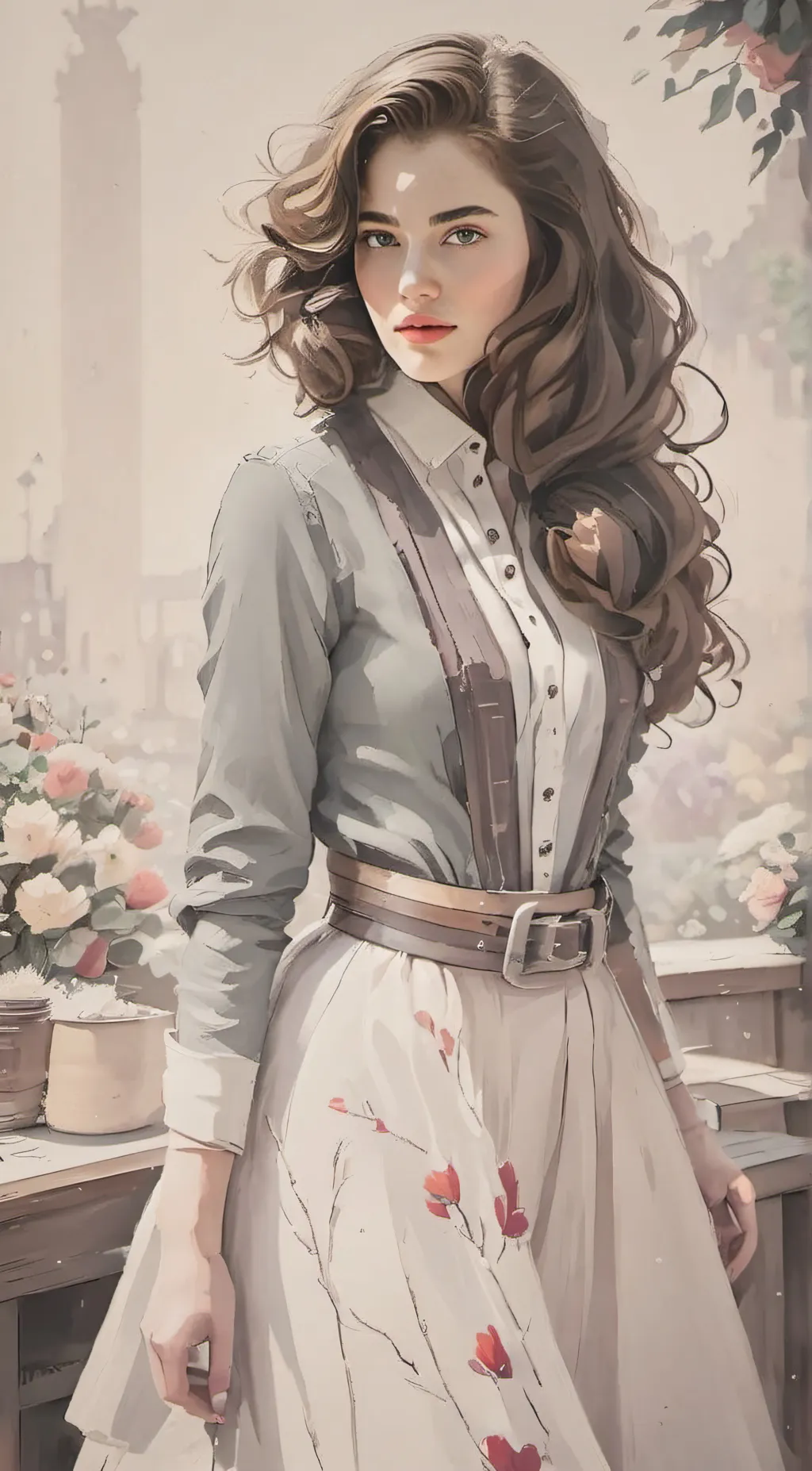 ai character: Sarah J California background