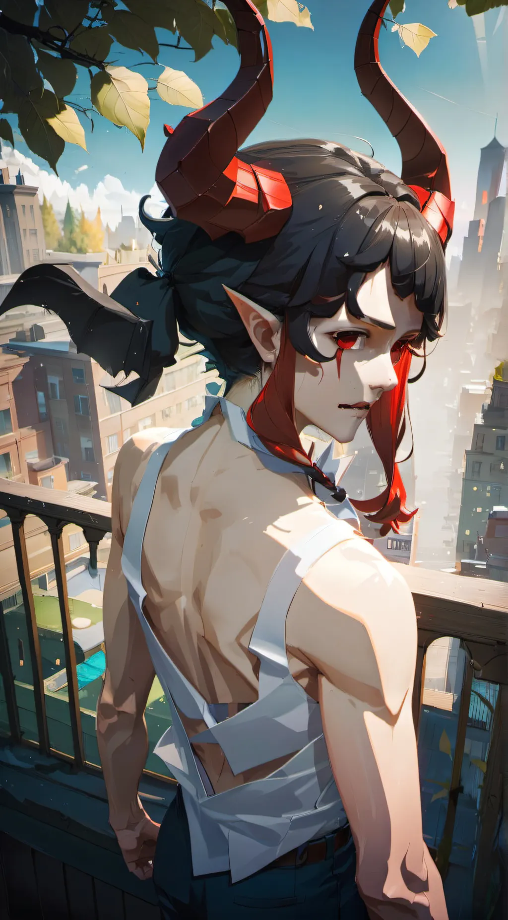 ai character: demon  background