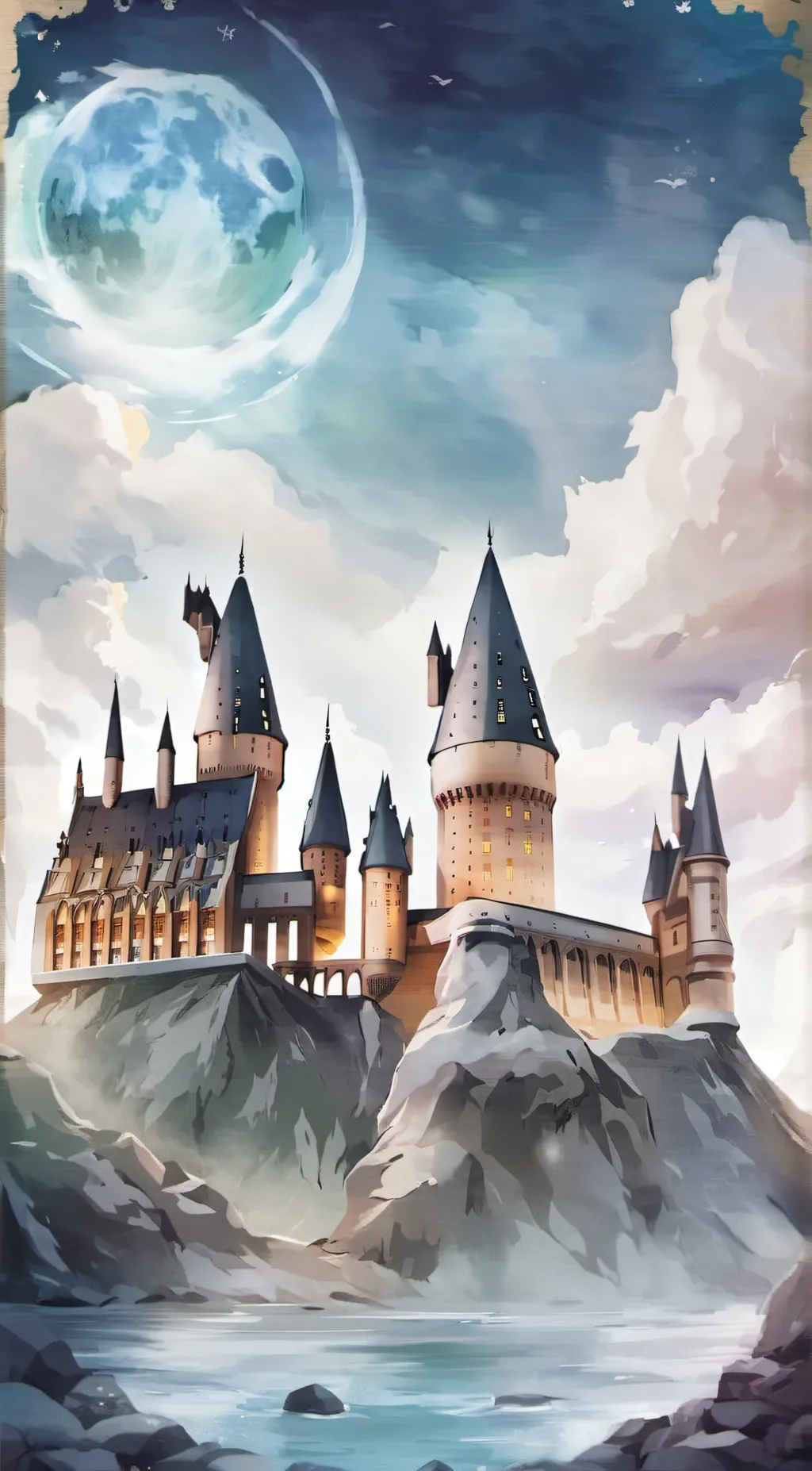 ai character: Hogwarts background