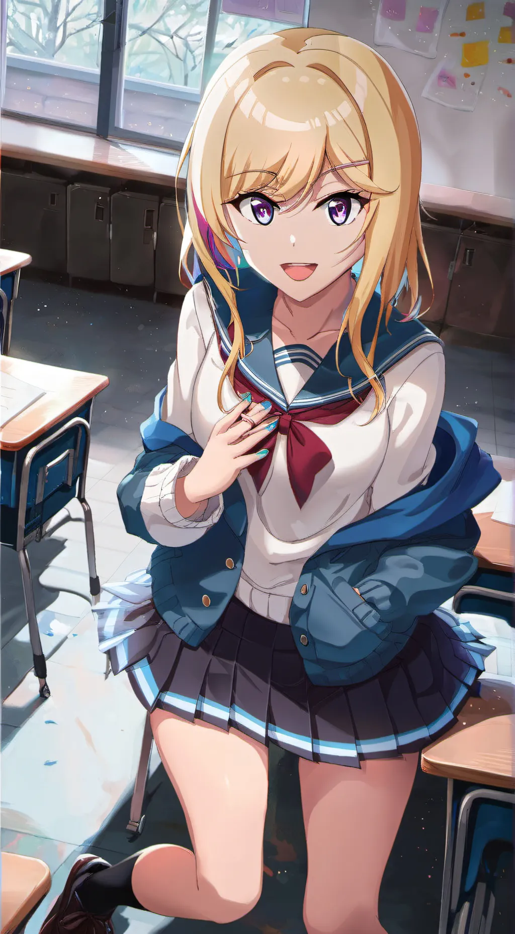 ai character: maki background