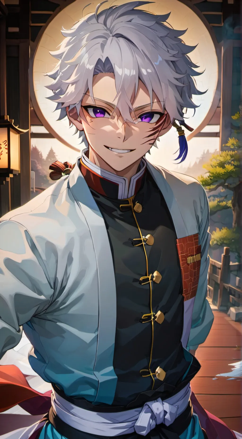 ai character: sanemi shinazugawa background