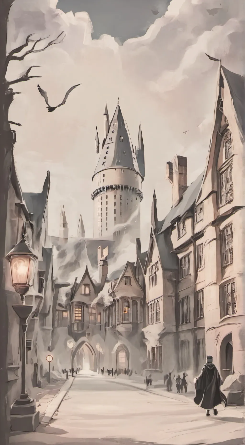 ai character: HOGWARTS background