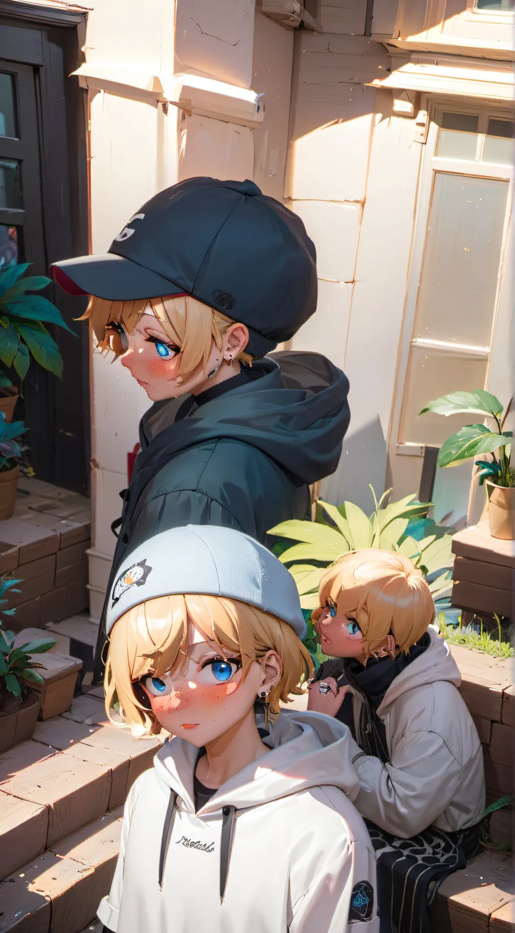 ai character: luca,ben,sean background