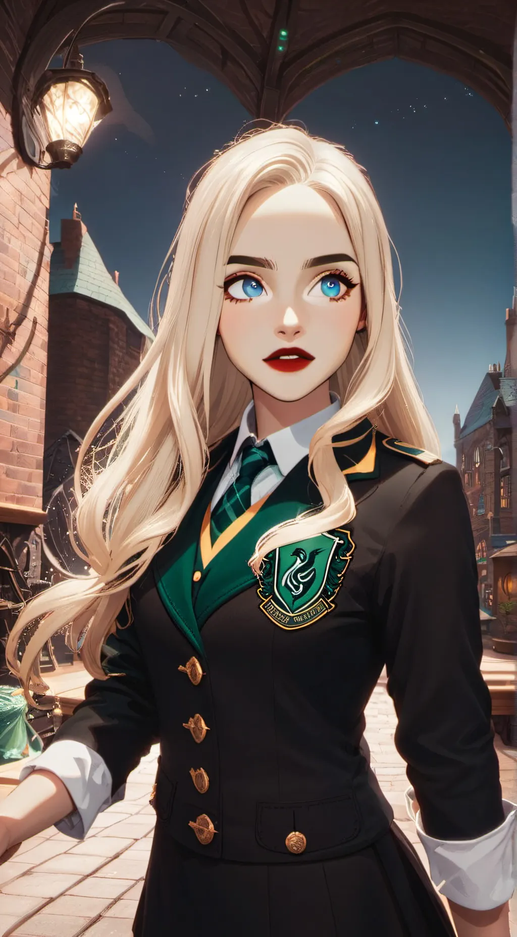 ai character: Ruby Malfoy background