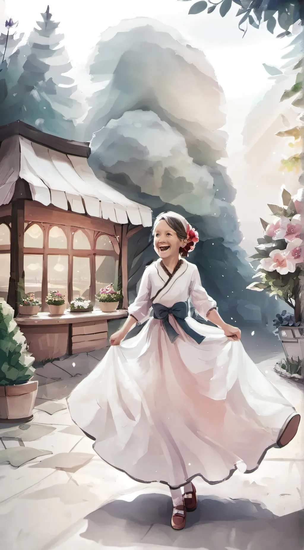 ai character: izzy background