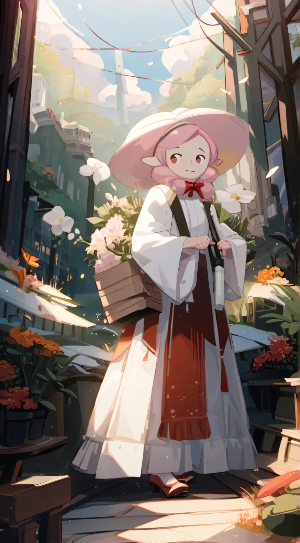 ai character: My melody background