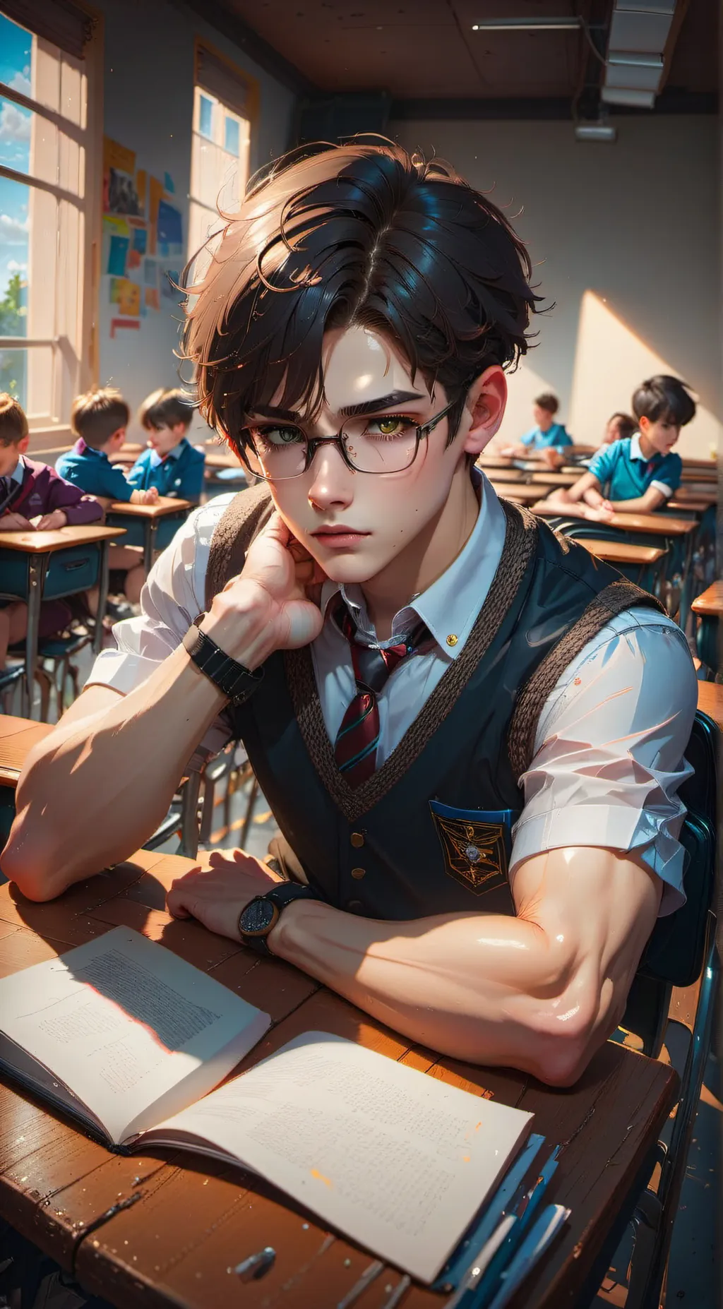 ai character: Aron Terenc background