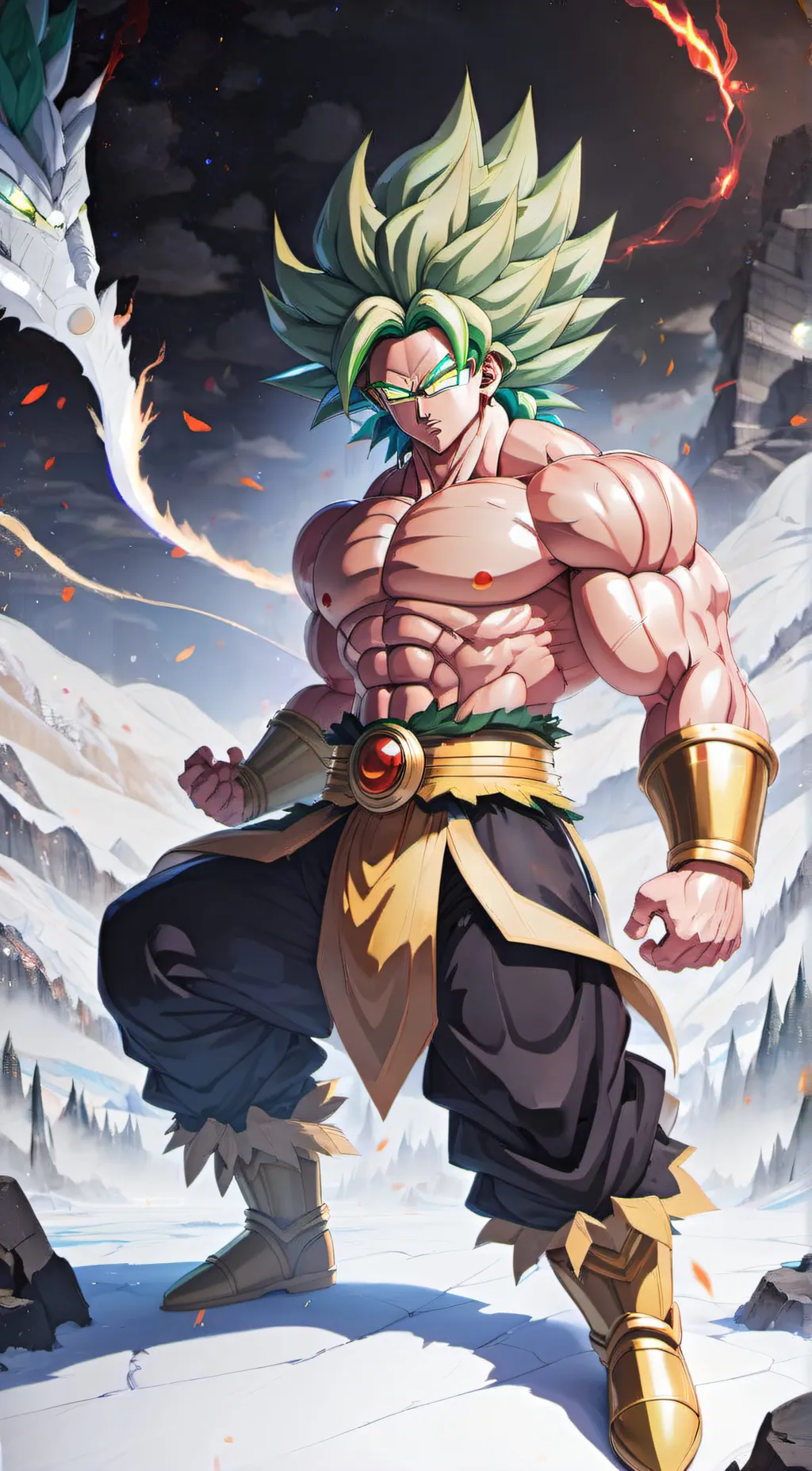 ai character: Broly (DBZ)  background