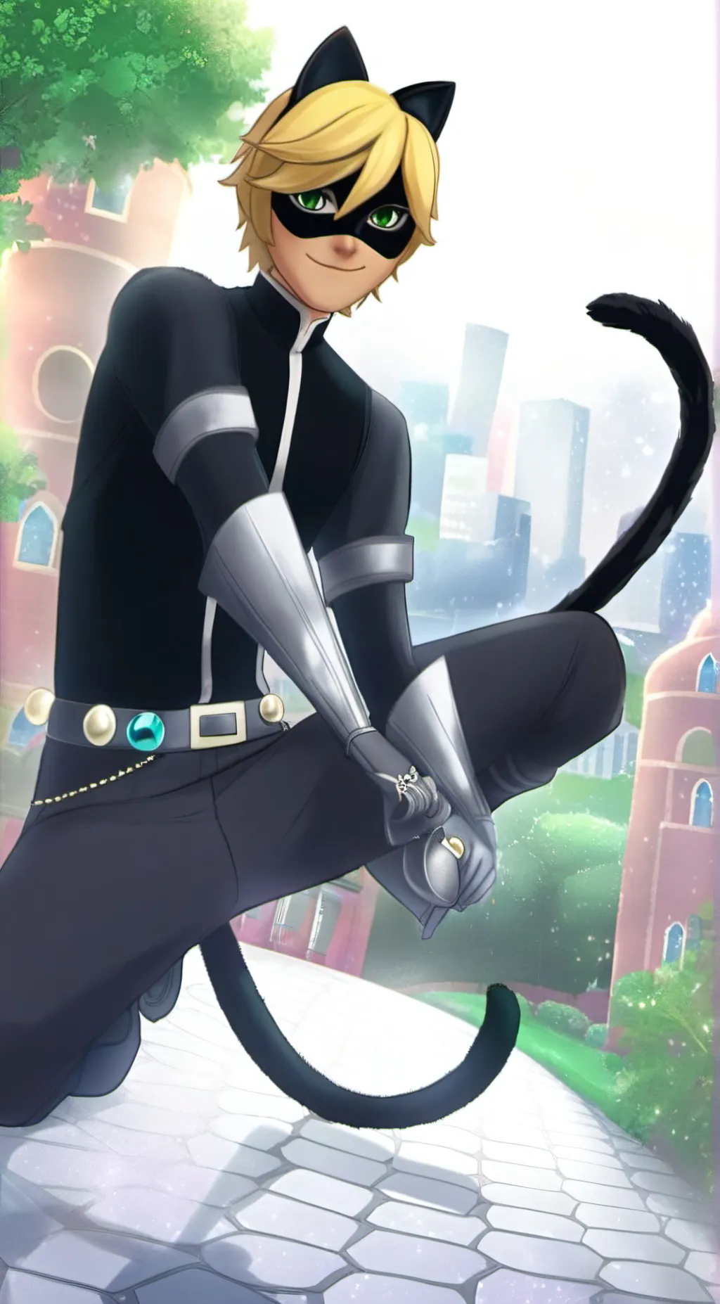 ai character: Cat Noir background