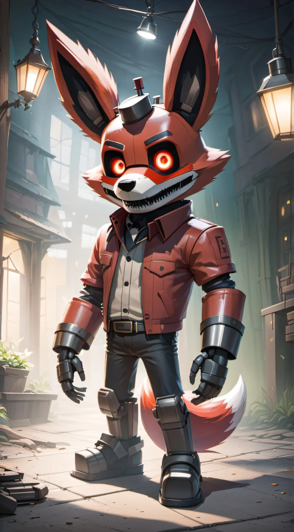 ai character: foxy  background