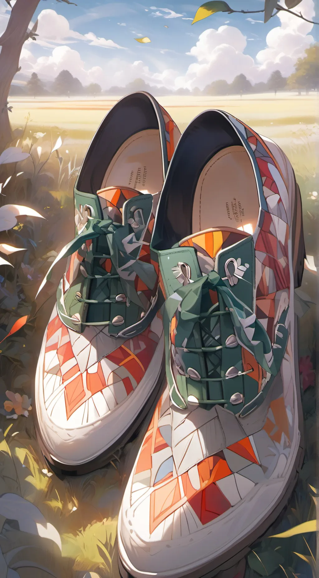 ai character: Nike shoe background
