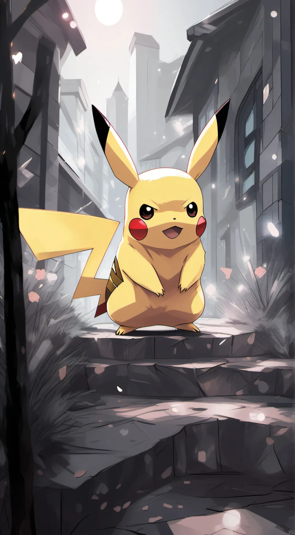 ai character: Pikachu background