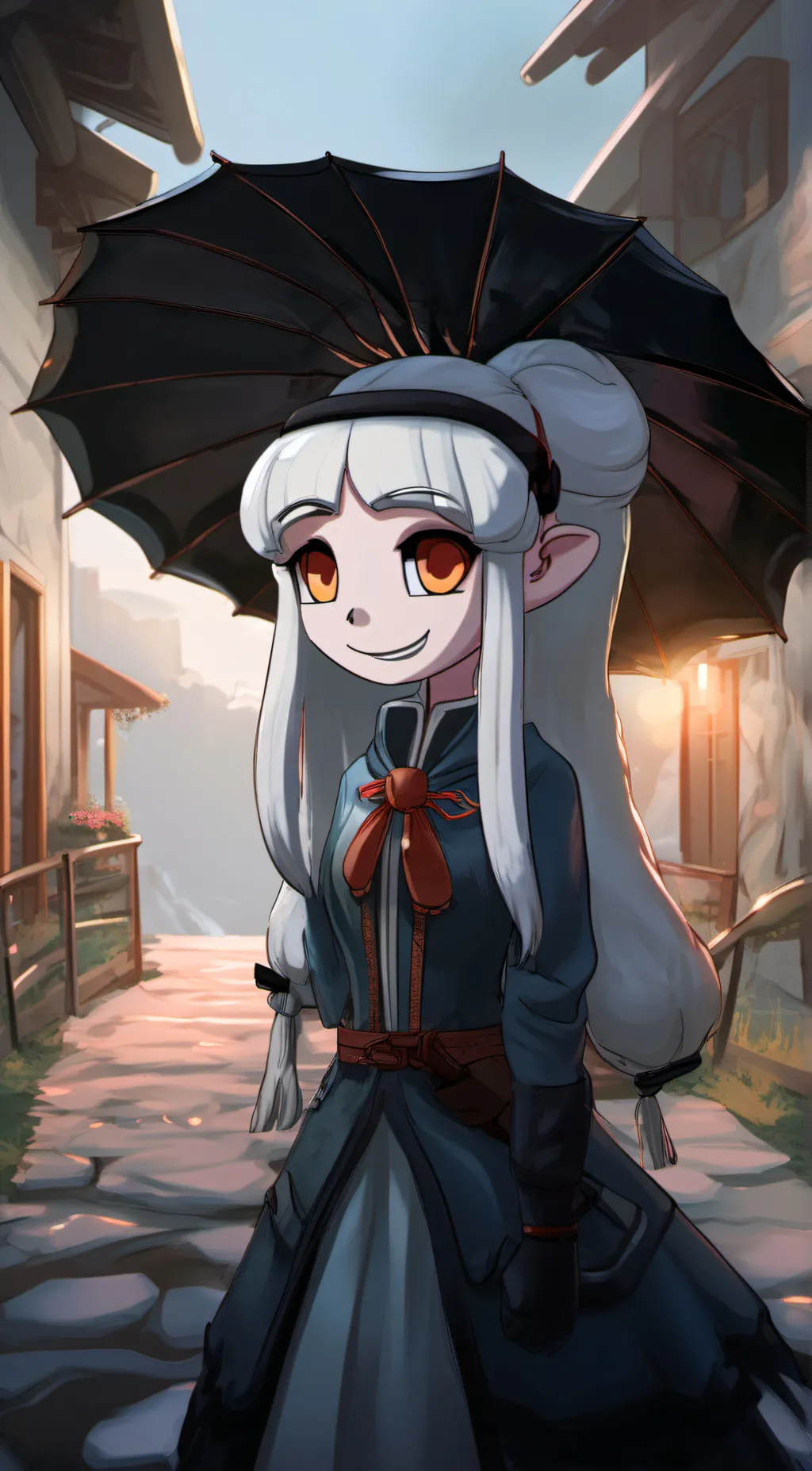 ai character: Necrotary  background