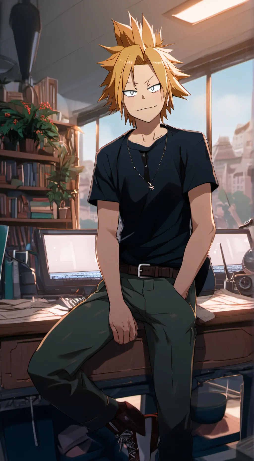 ai character: DENKI❤️❤️❤️ background