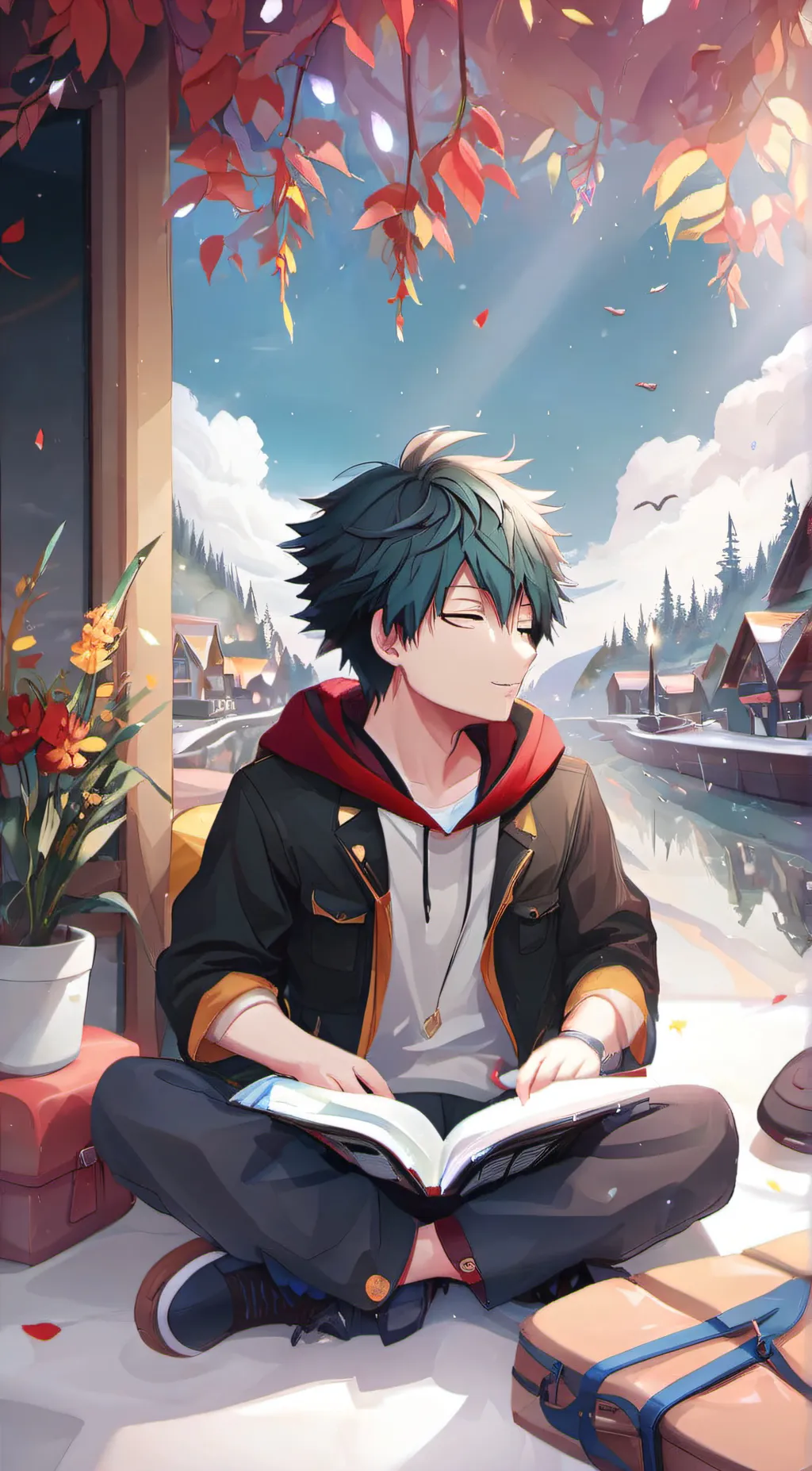 ai character: izuku background