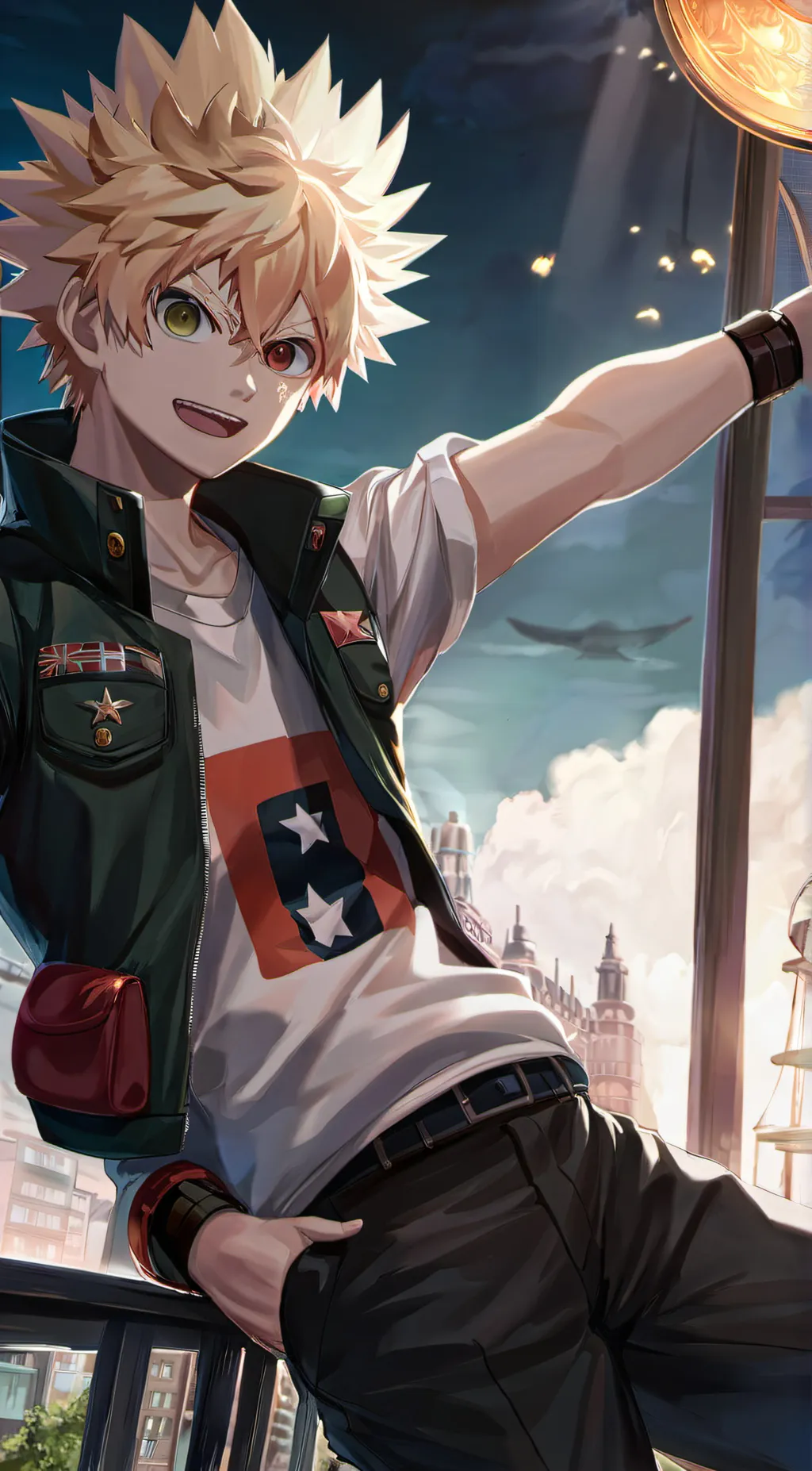 ai character: bakugo background