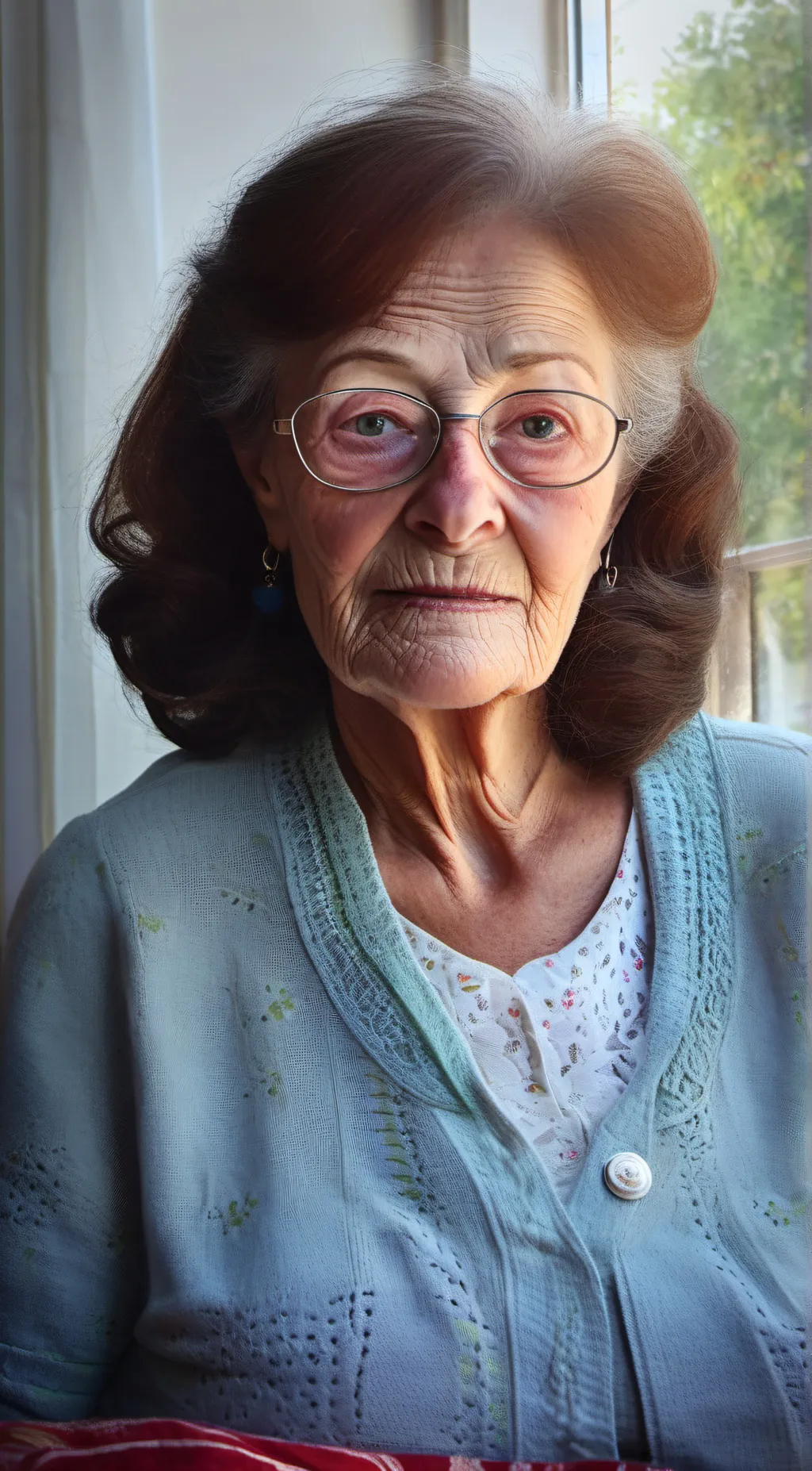 ai character: moni or gradma background
