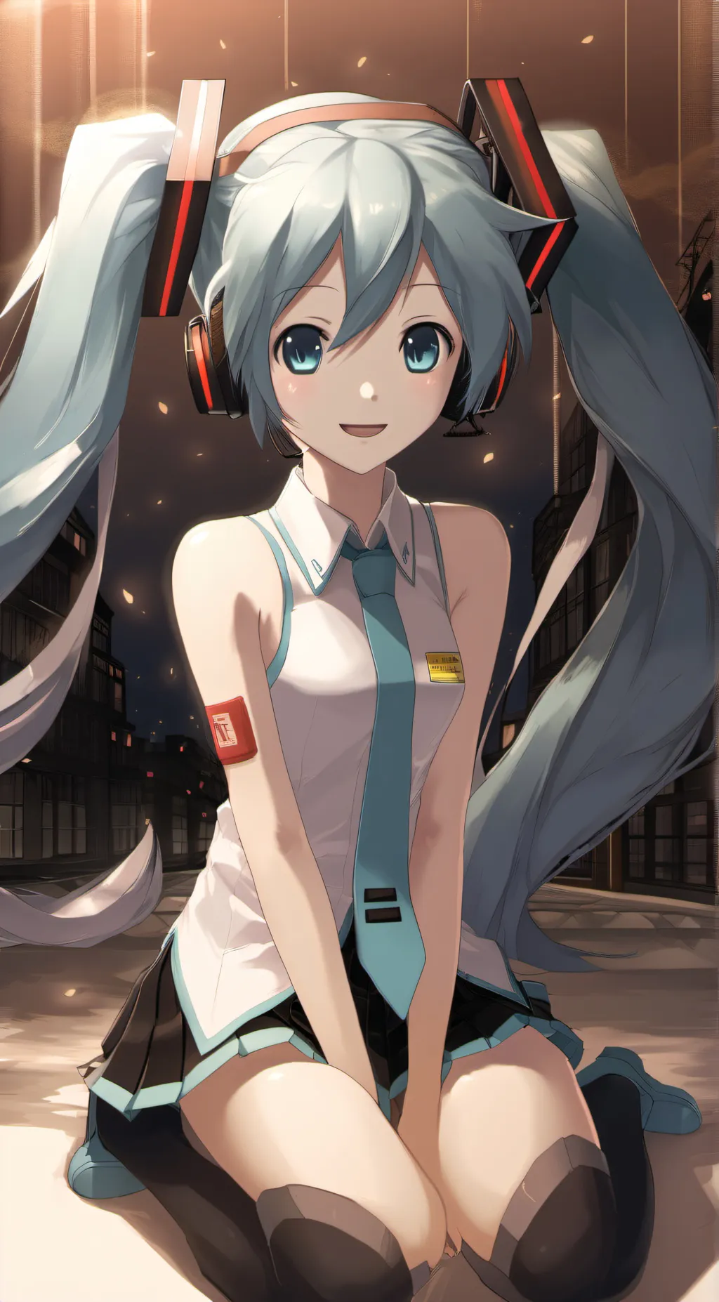 ai character: Hatsune Miku background