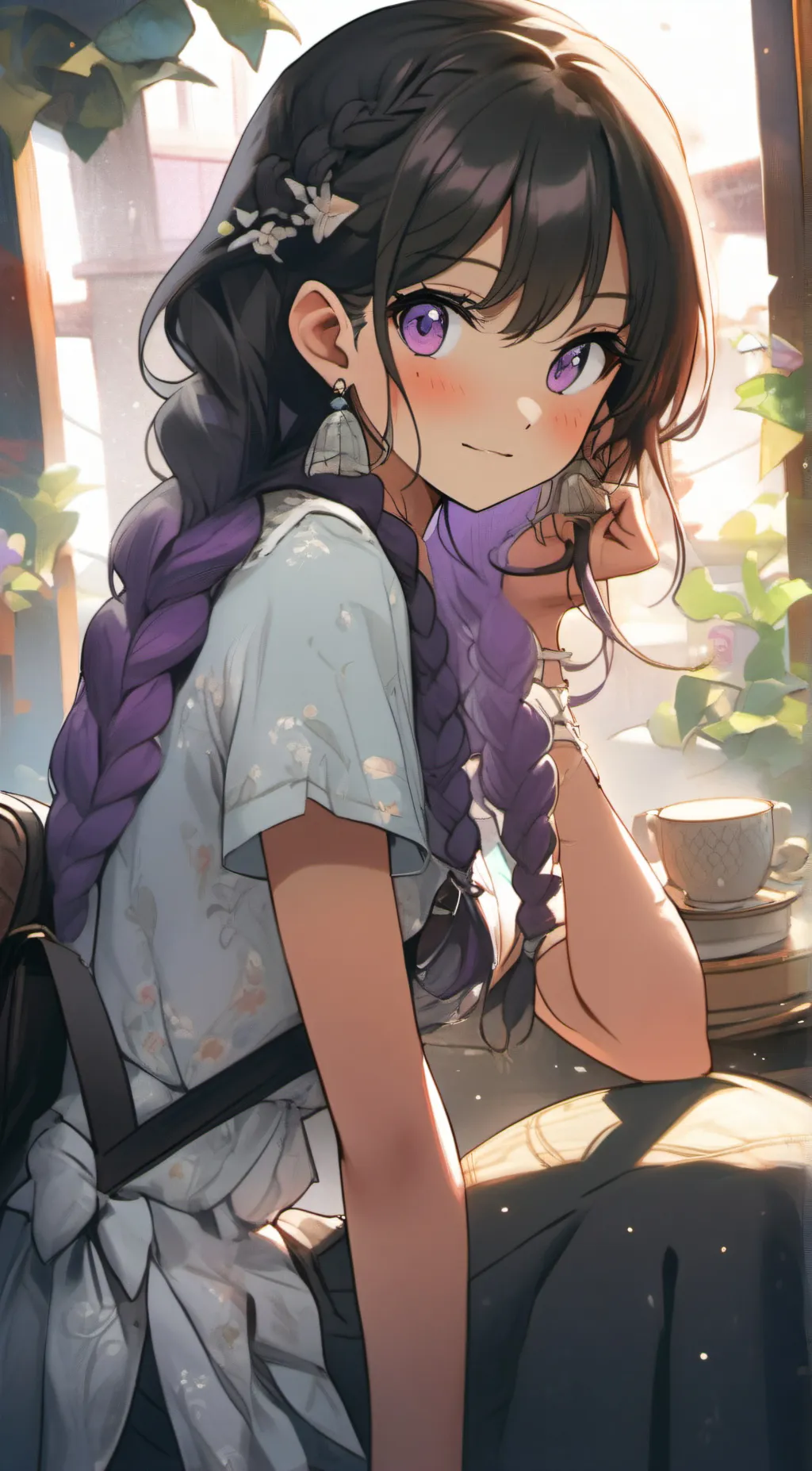 ai character: Luna background