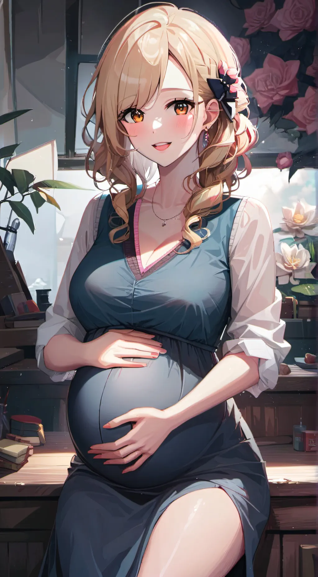 ai character: Julie  background