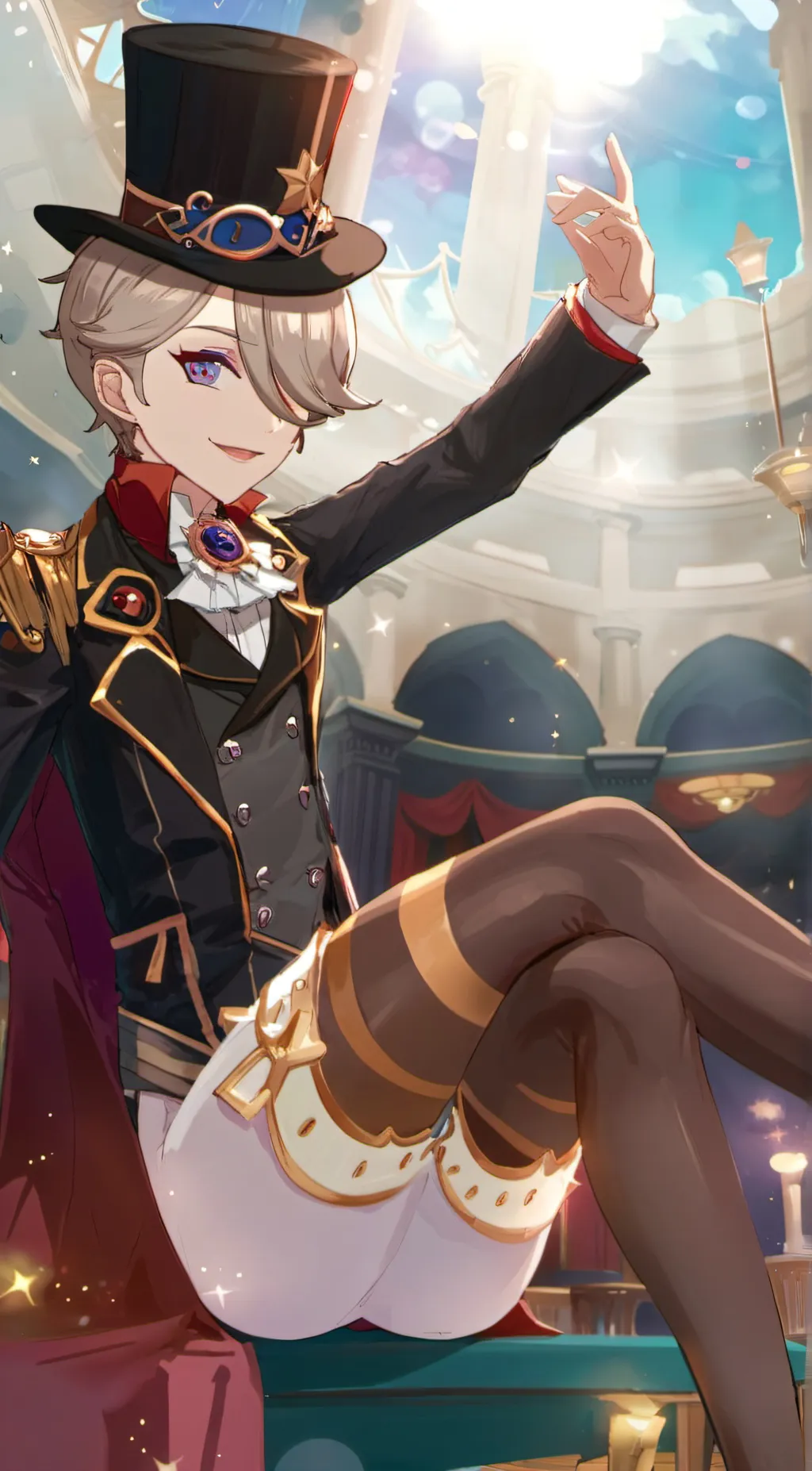 ai character: Lyney background