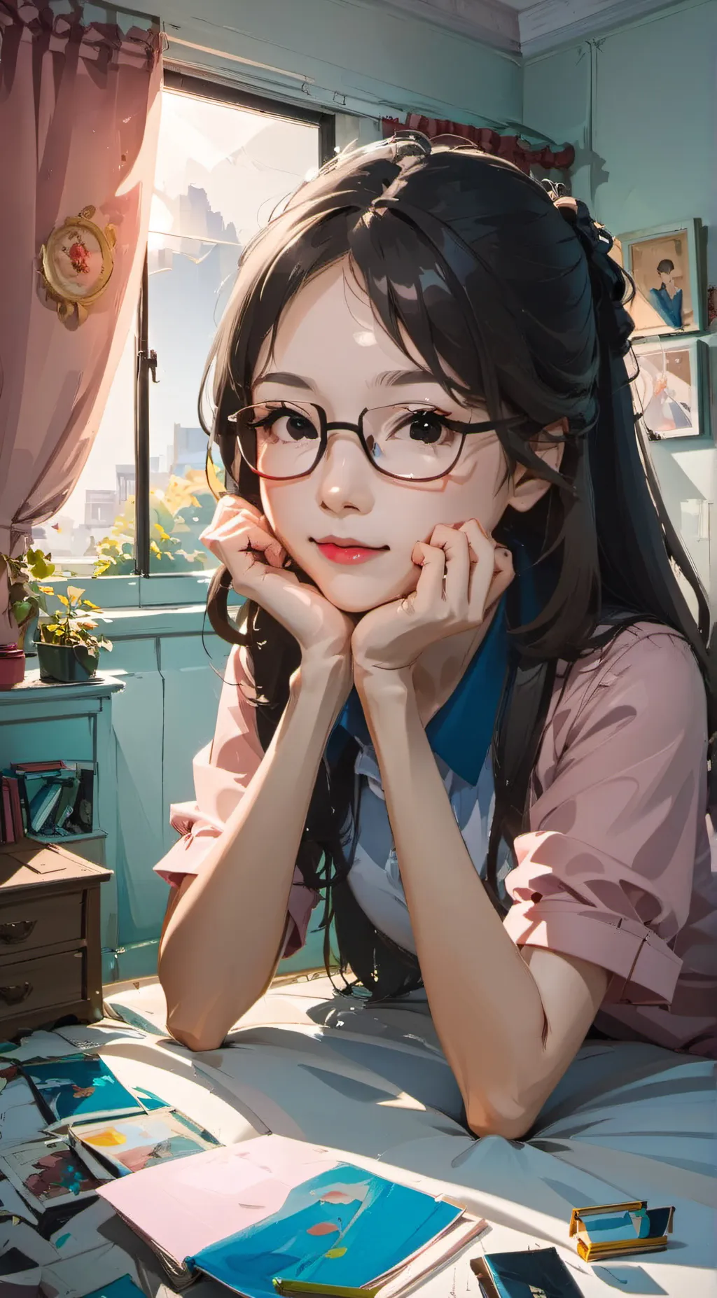 ai character: Crystal  background