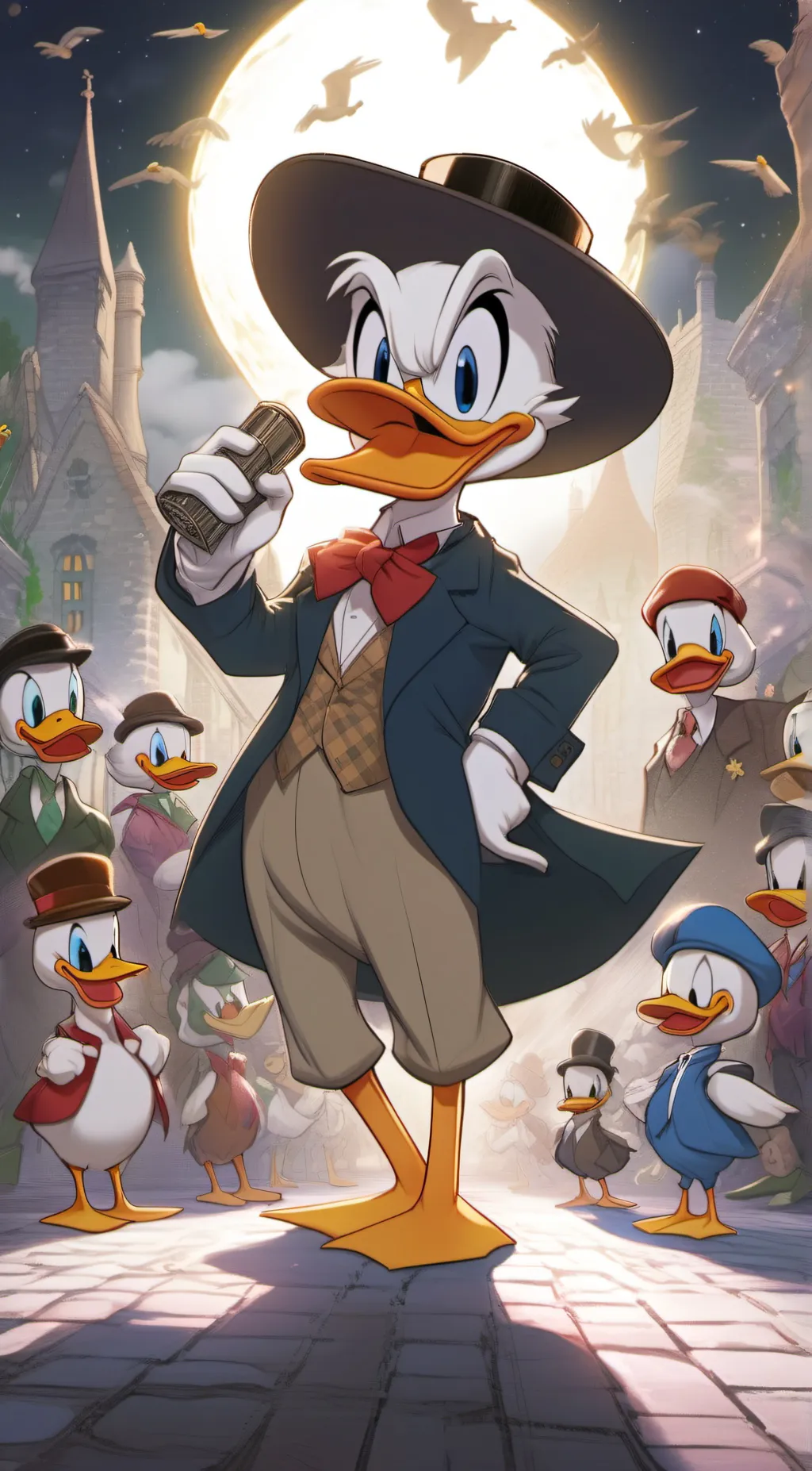 ai character: Ducktales rp background