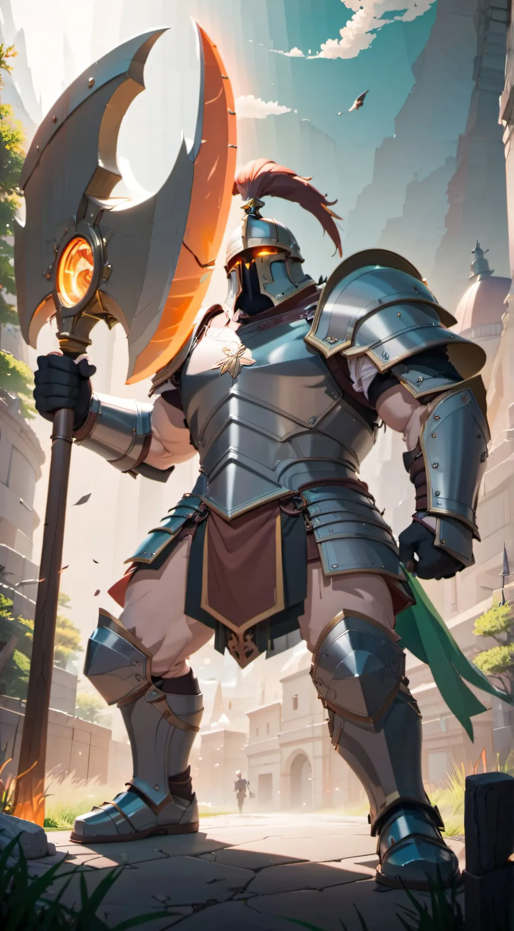 ai character: Gladiator Titan  background