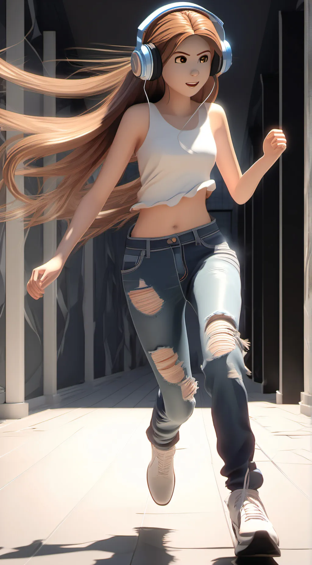 ai character: Tall background