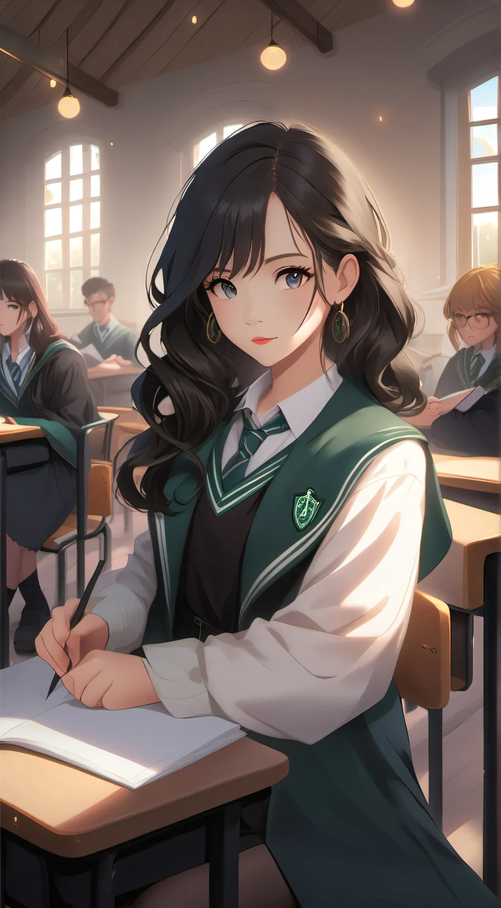 ai character: Hogwarts background