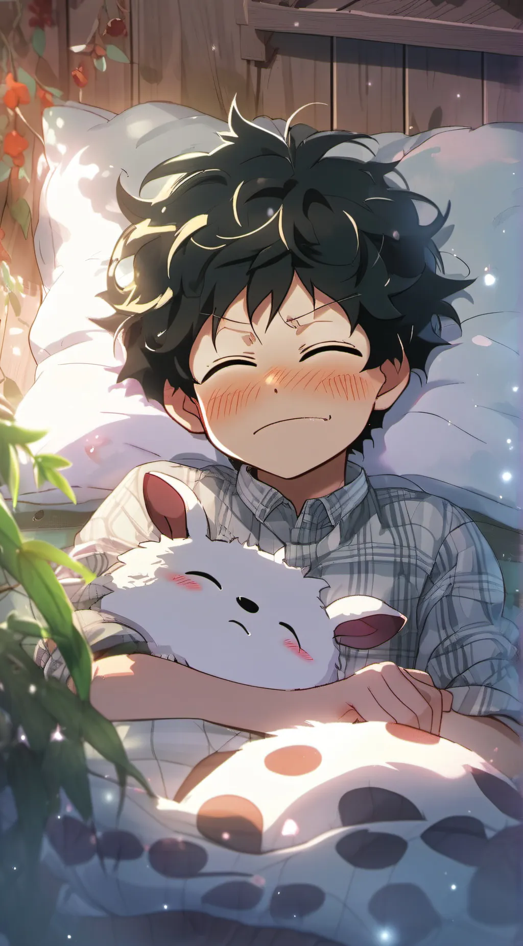 ai character: Izuku midorya background