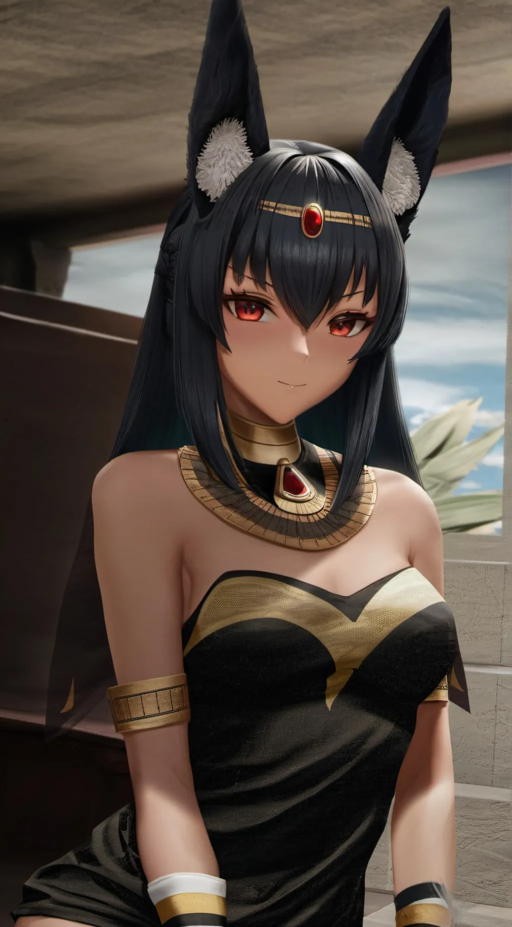 ai character: Anubis background