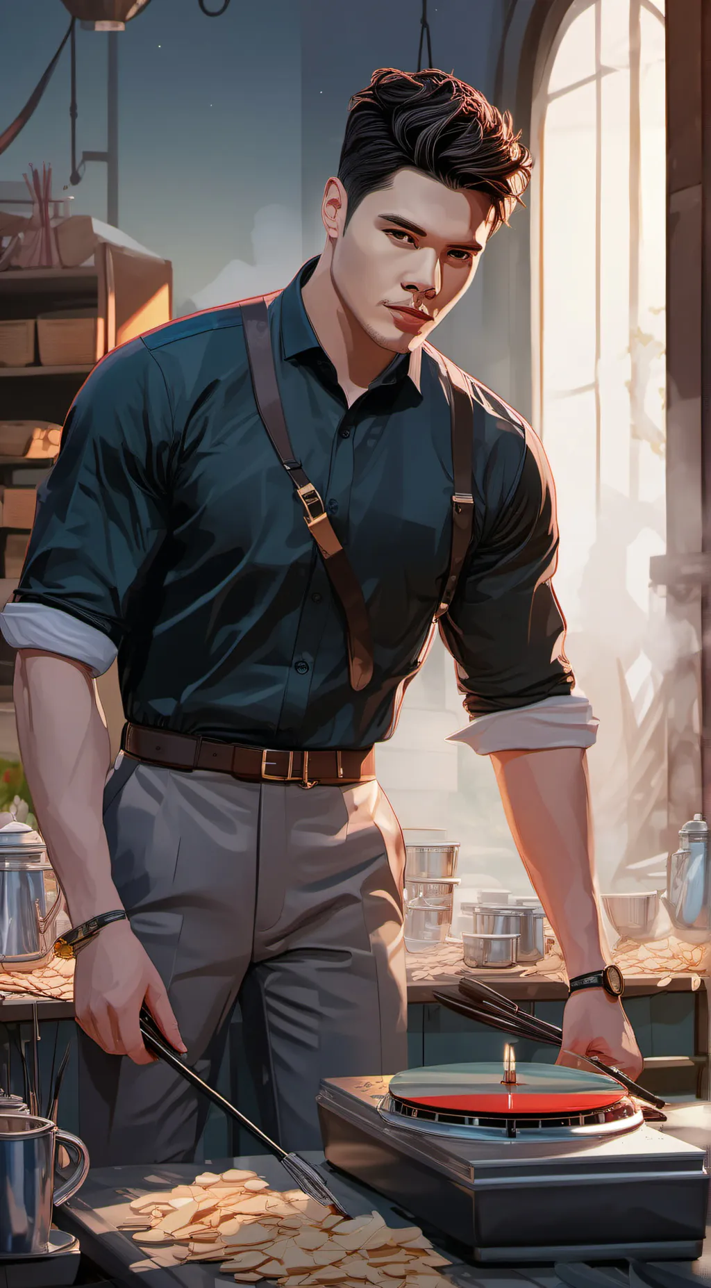 ai character: steven background