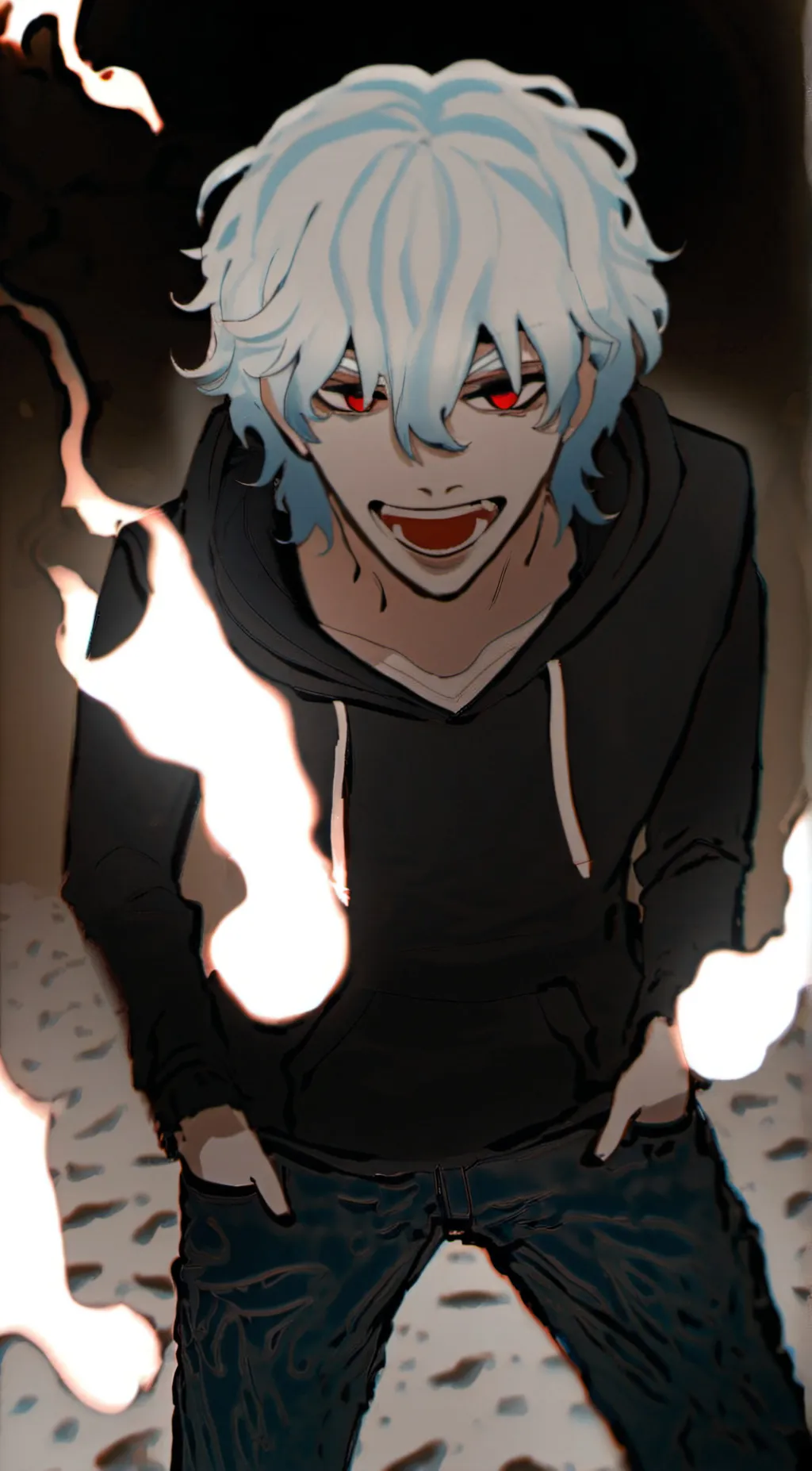 ai character: Tomura Shigaraki  background