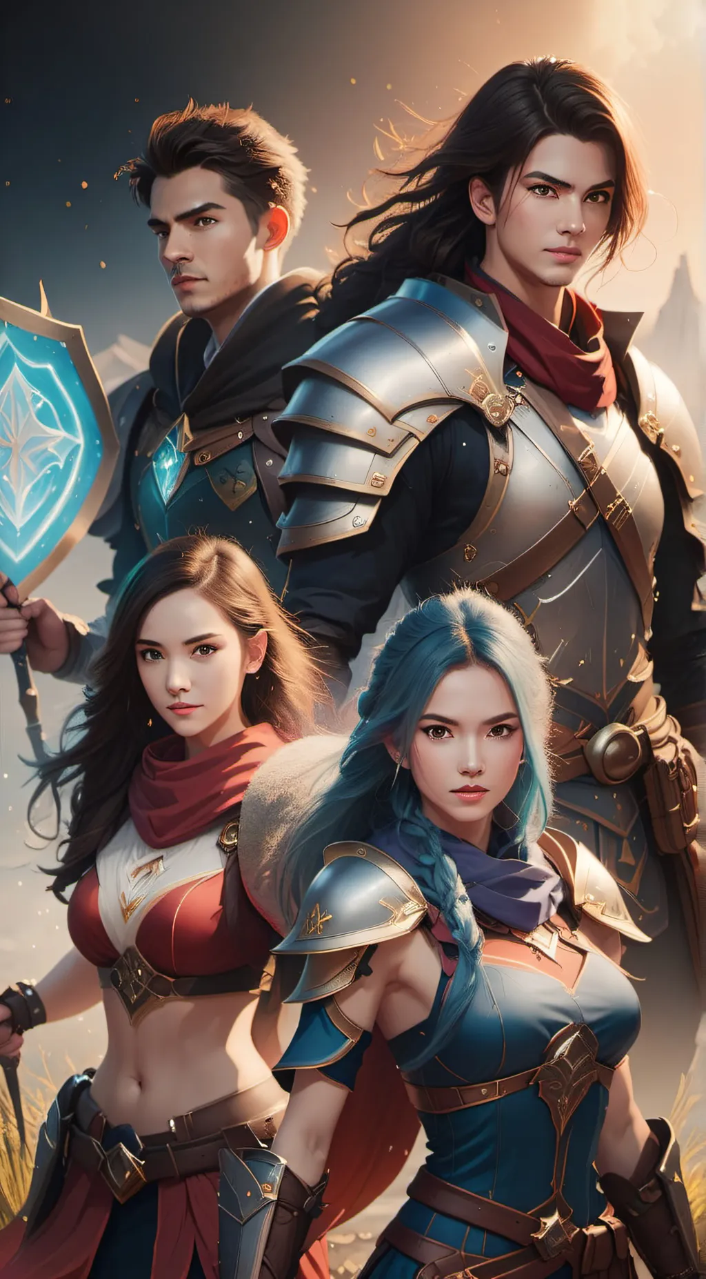 ai character: Team Snow Raven background