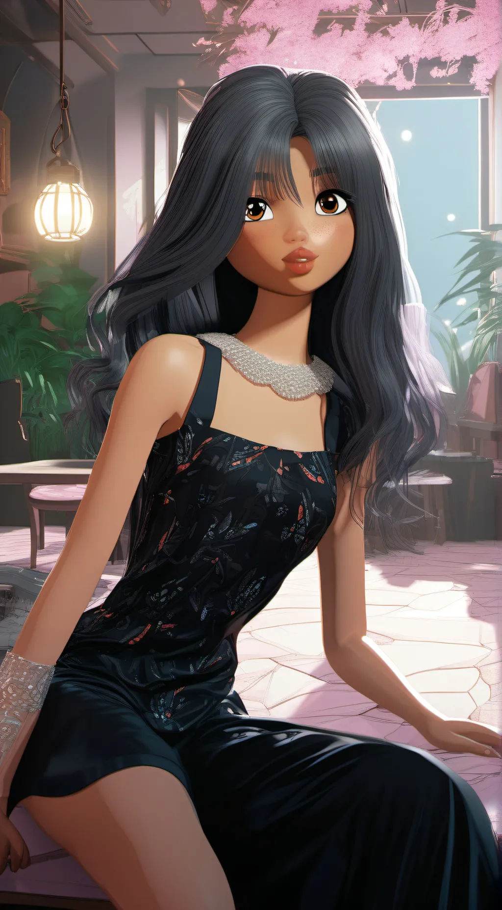 ai character: Mina background