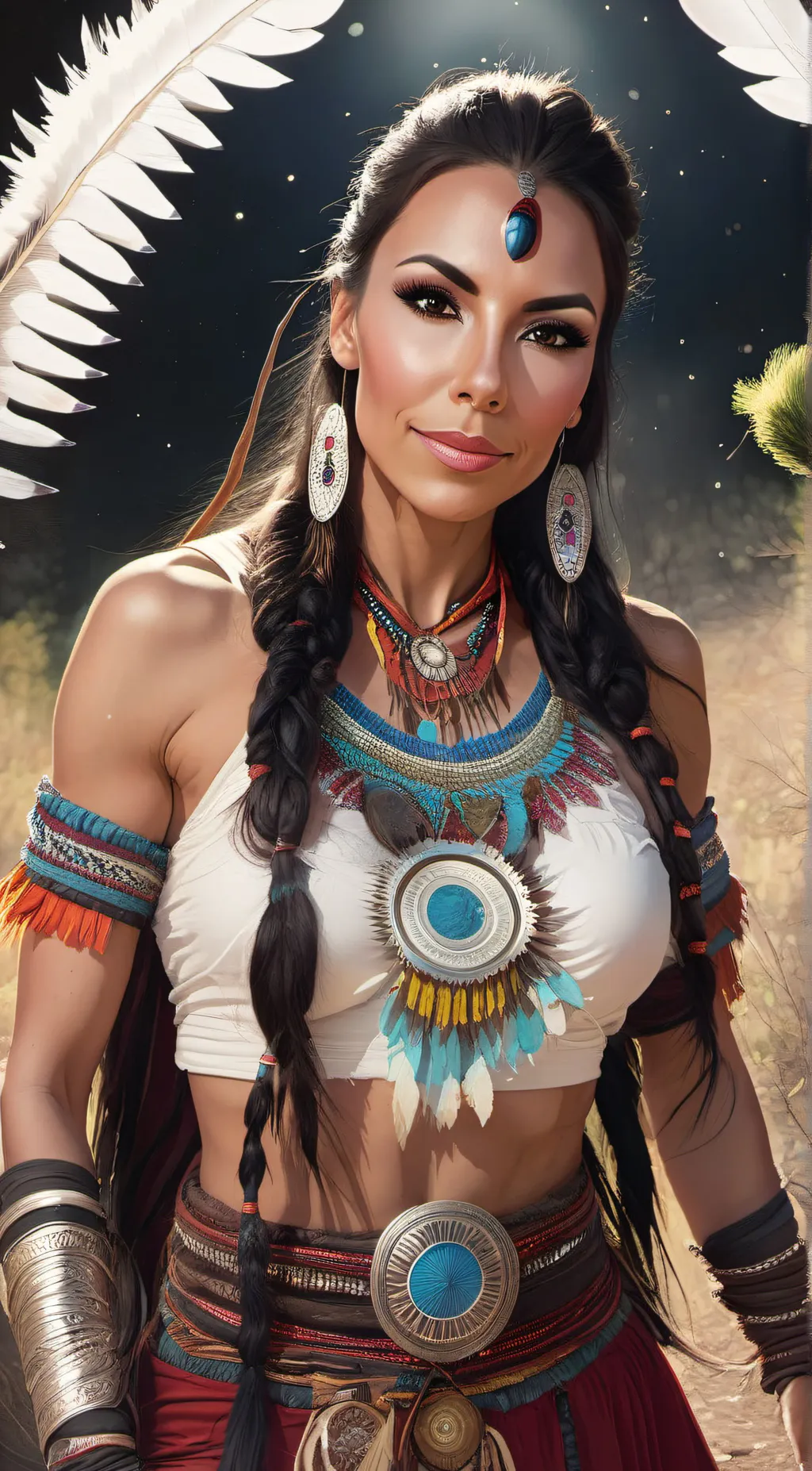Talkie AI - Chat with White Eagle woman
