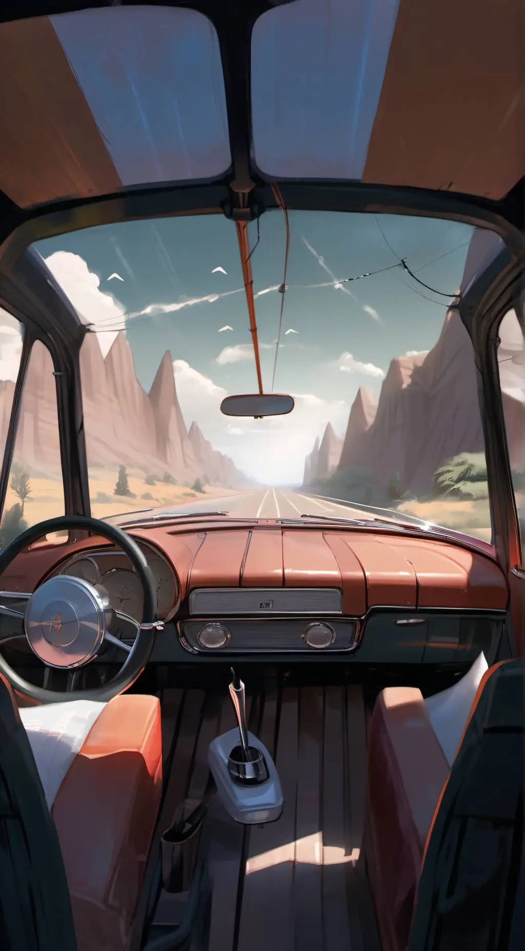 ai character: uppermoon roadtrip background