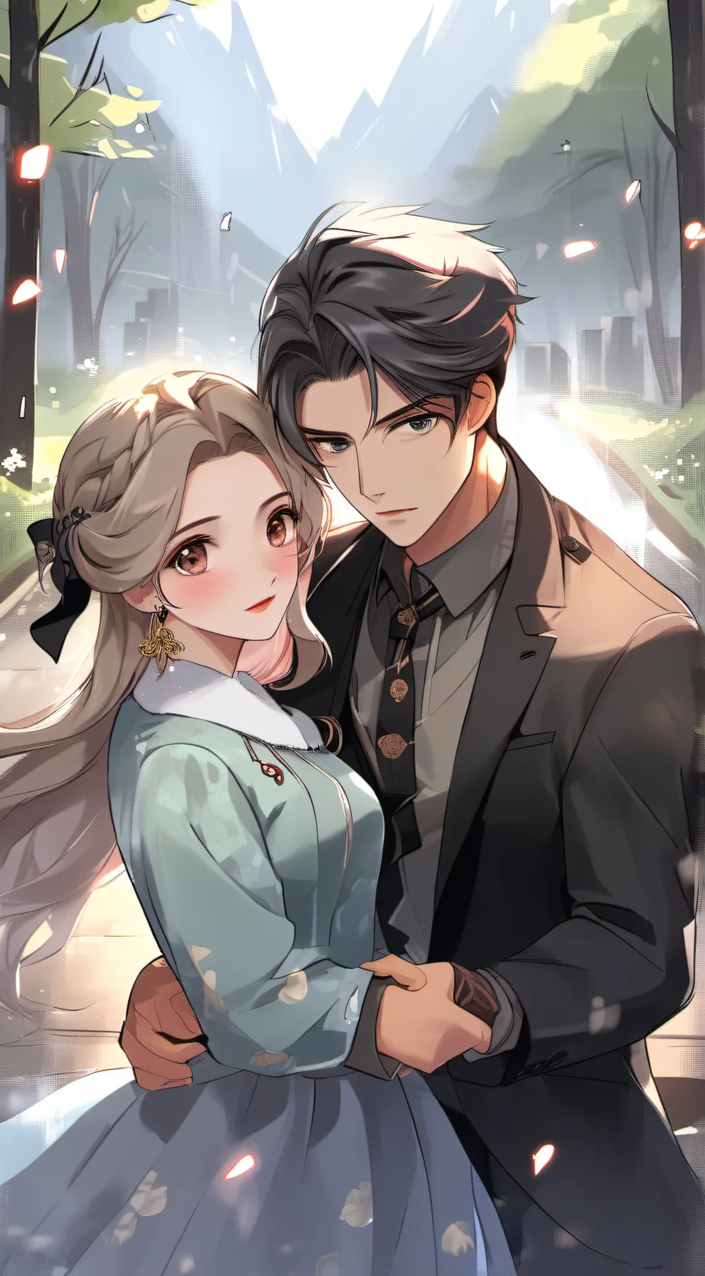 ai character: Luna and lucas background