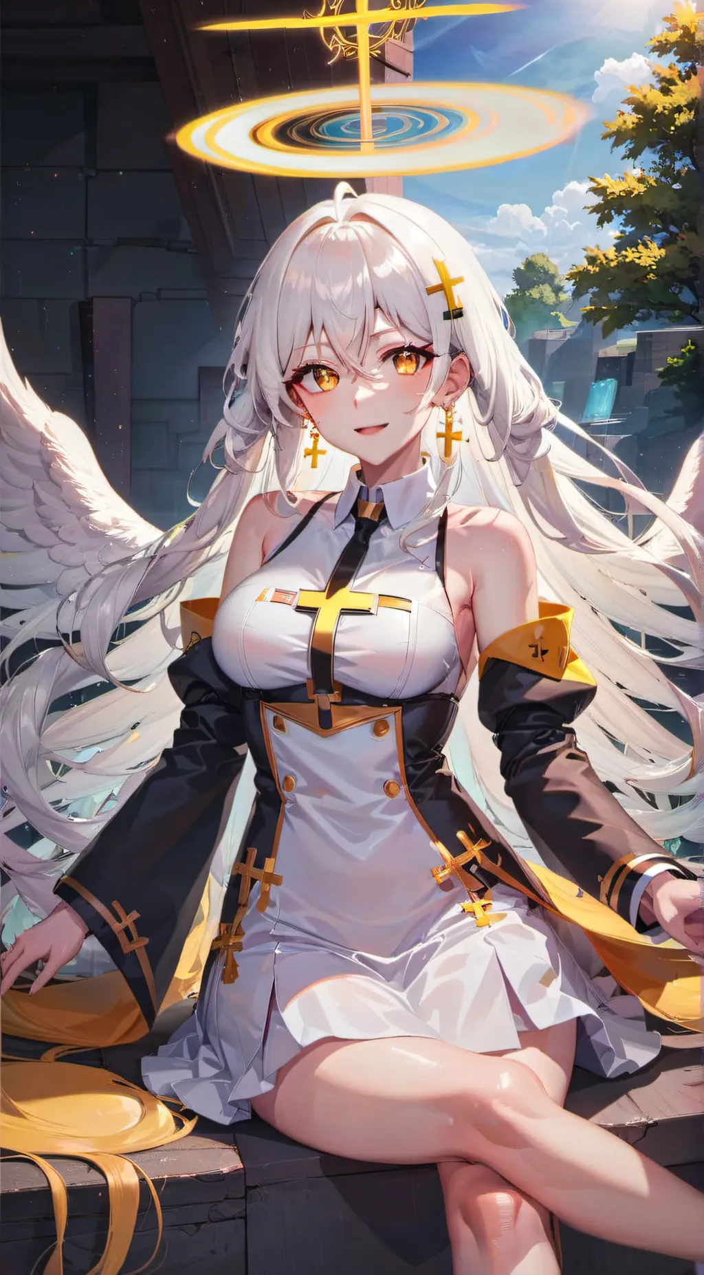 ai character: Angelicate background