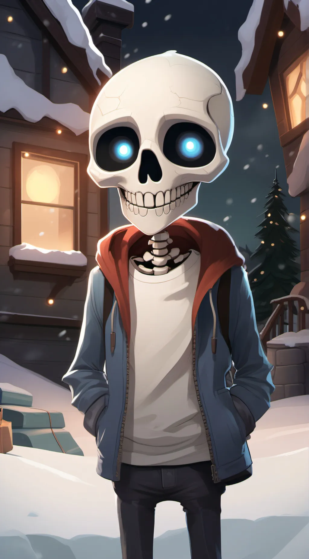 ai character: Sans background