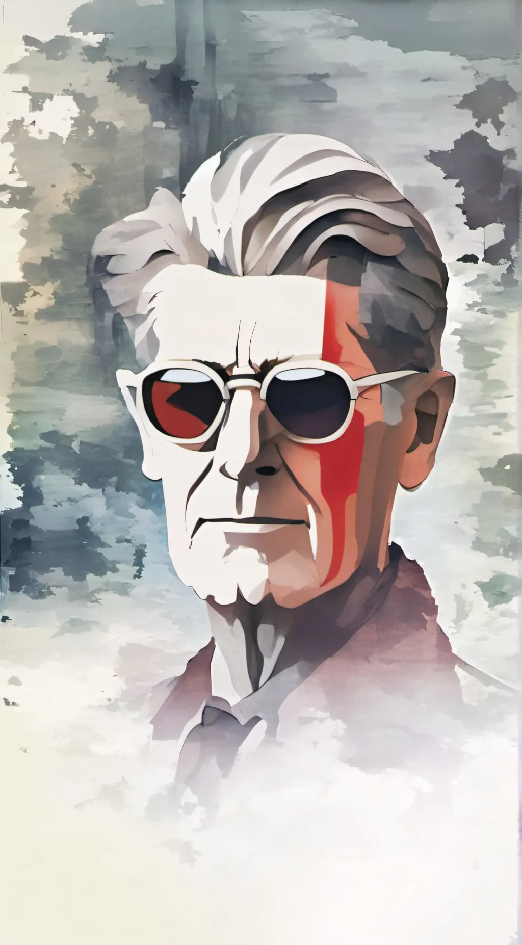 ai character: Angry P Head background