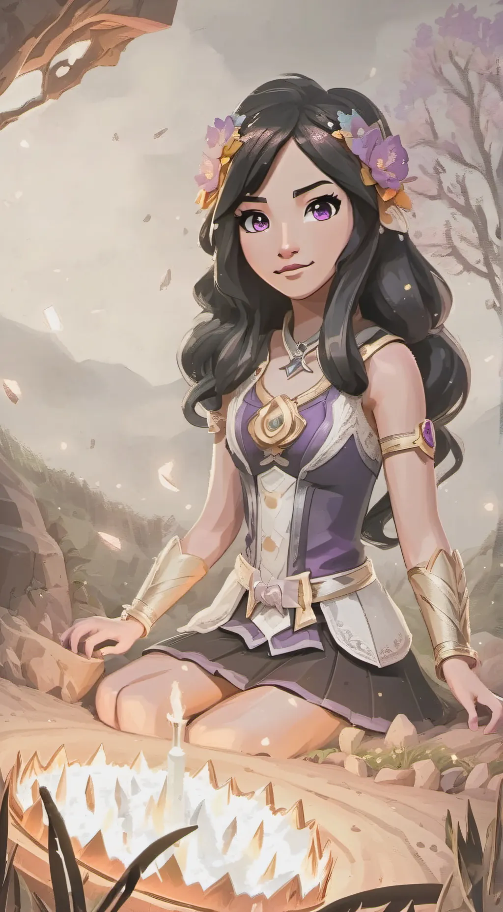 ai character: Giant aphmau  background