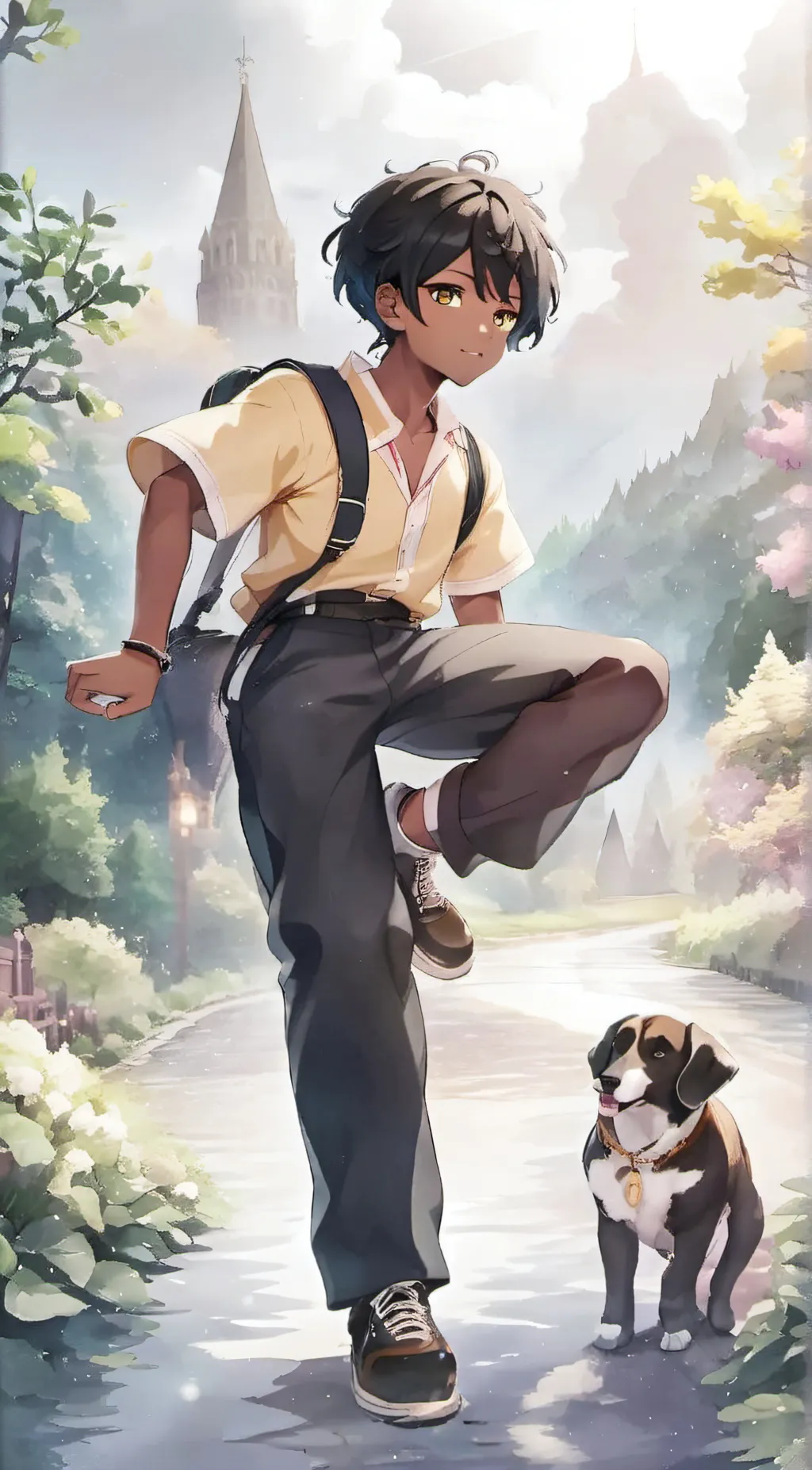 ai character: Abeiku background