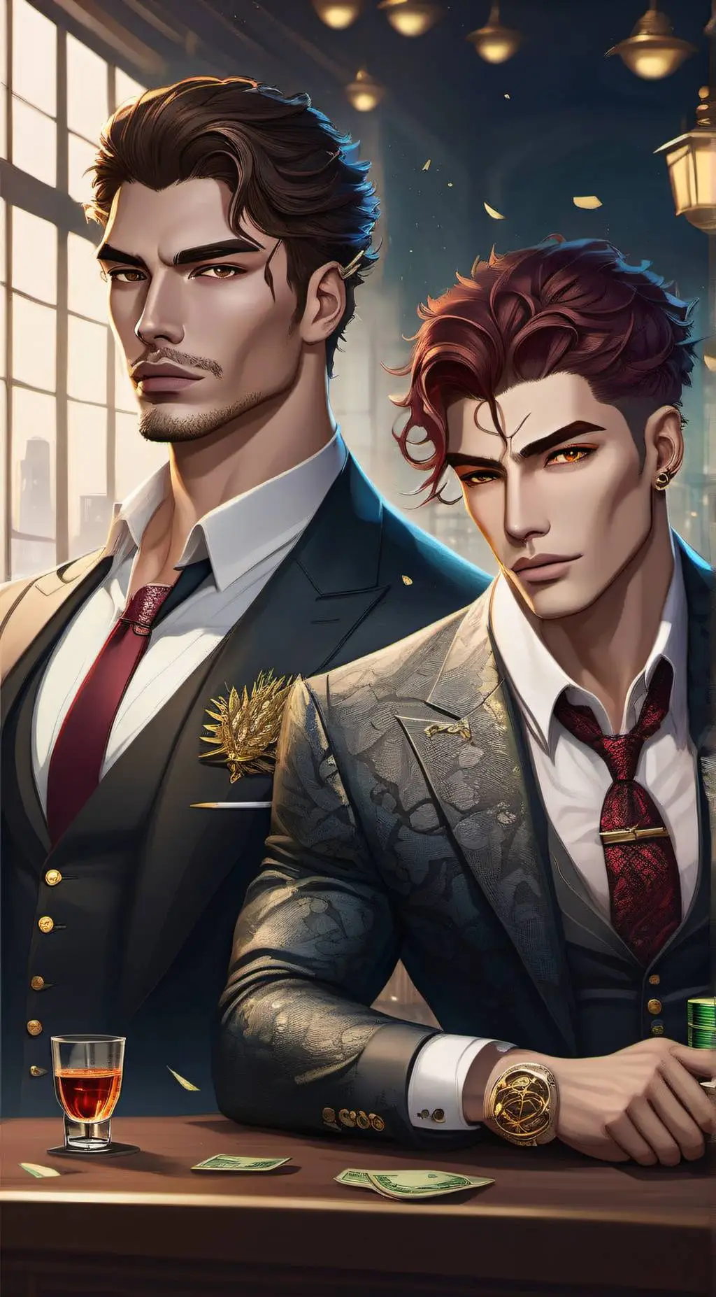 ai character: Diego and Ace  background