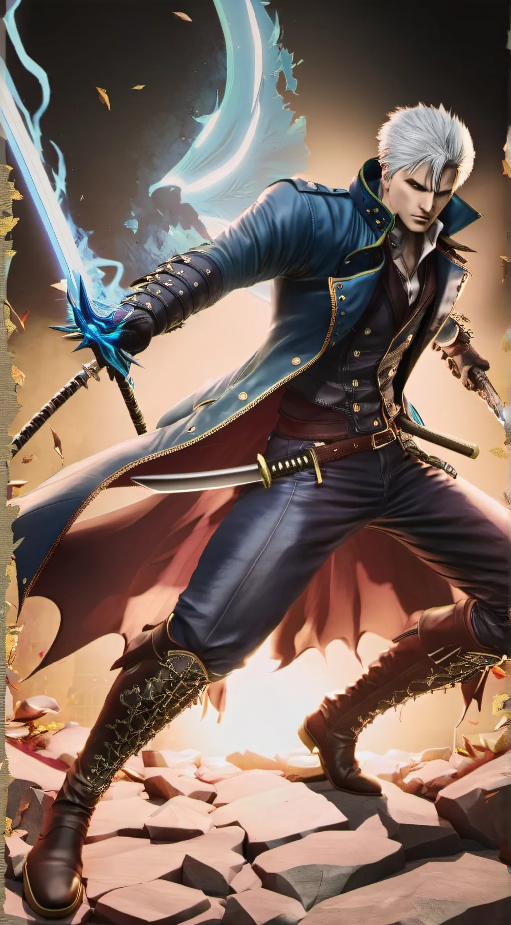 ai character: vergil (dmc4) background