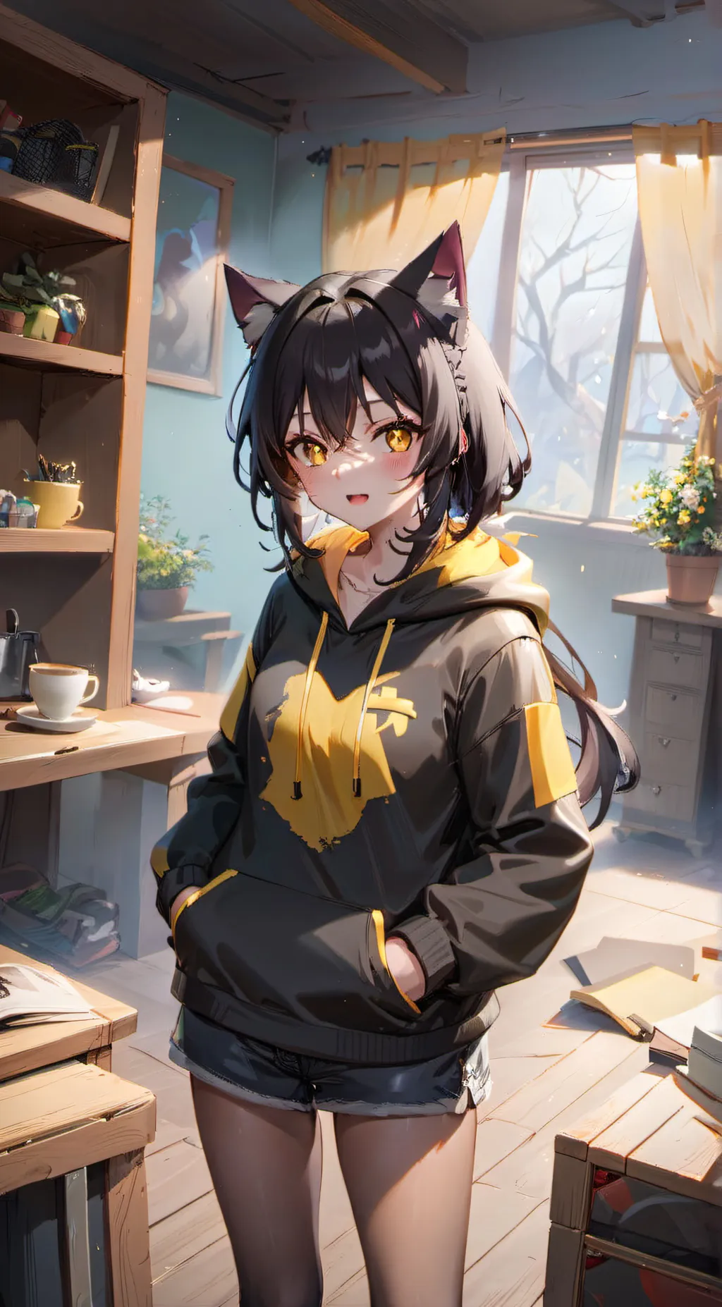 ai character: luna  background